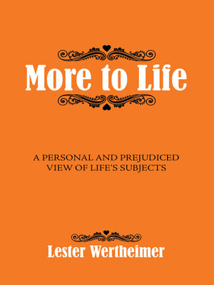 cover image of More to Life